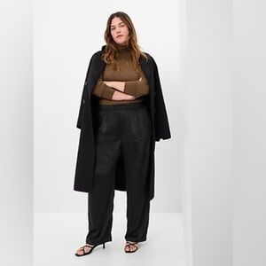 GAP Women’s Size 20 Tall High Rise Satin Pleated Wide Leg Trouser